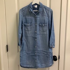 H&M midi denim dress with pockets